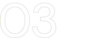 Number 03 on black background