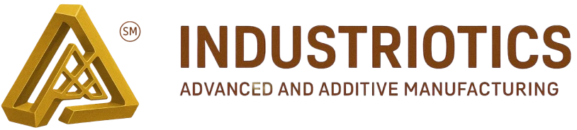 Advanced manufacturing logo in gold text