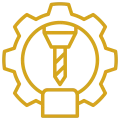 Mechanical engineering symbol illustration